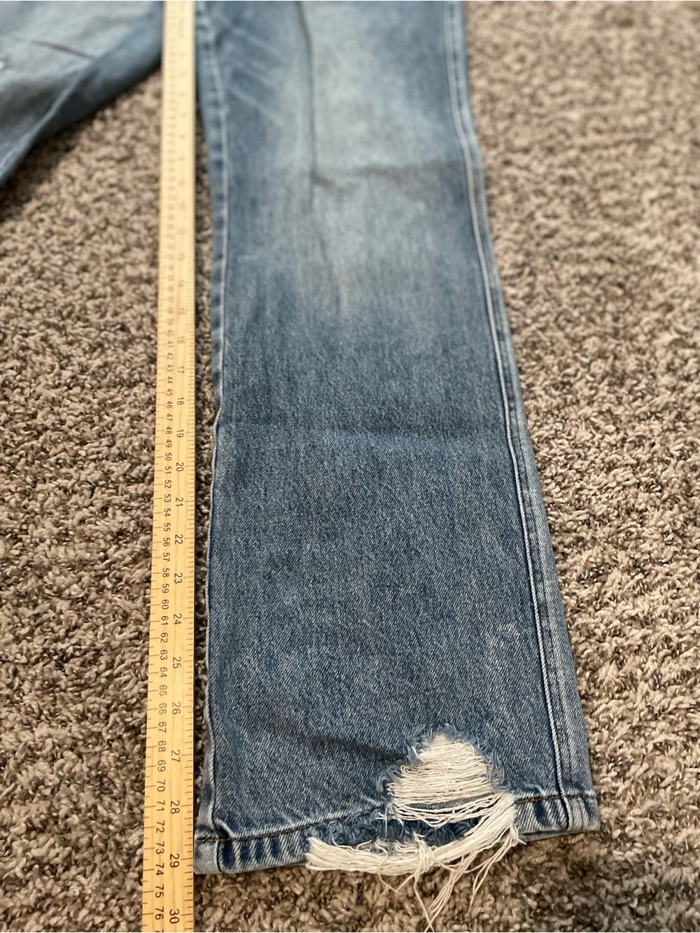 Judy Blue 90’s Straight Fit Jeans Women’s Sz 5/27 Distressed Style JB881038 - Picture 7 of 7